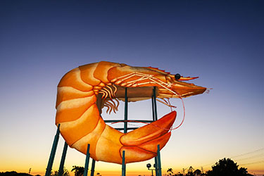 Big Prawn at sunset