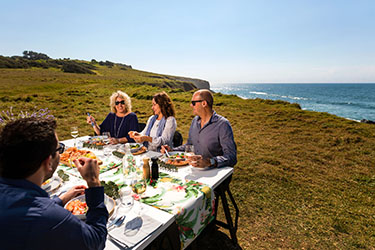 Coastal Banquet with beach in background
