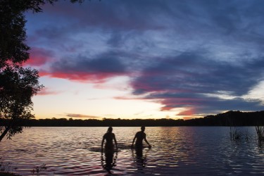 couple coming out of lake1 Custom