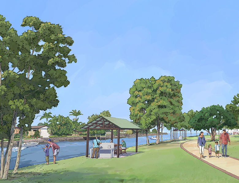 Artist impression of the proposed Ballina Marina