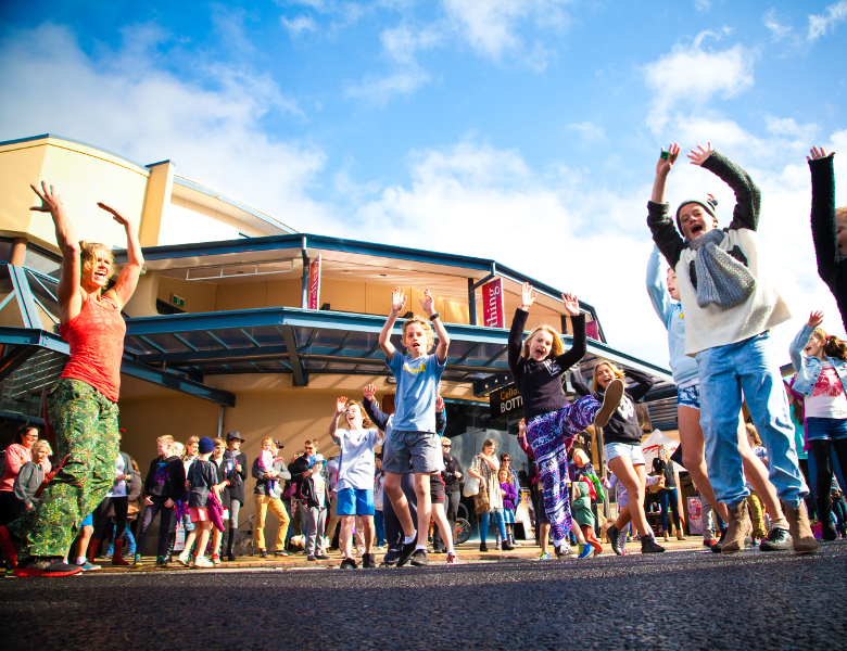 Festival attendees enjoying the Ballina Coast & Hinterland