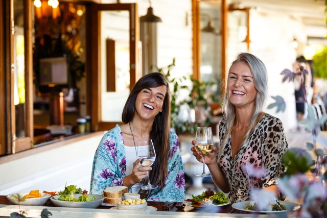 Ladies enjoying lunch