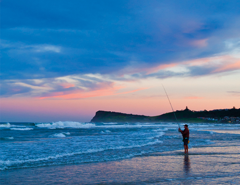 Fishing at Lennox Head