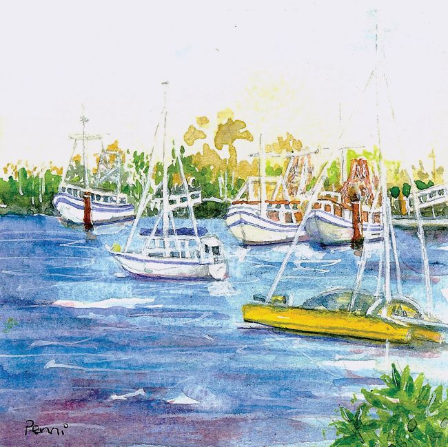 8. Waiting with Fishing Boats August Penny Levett 3