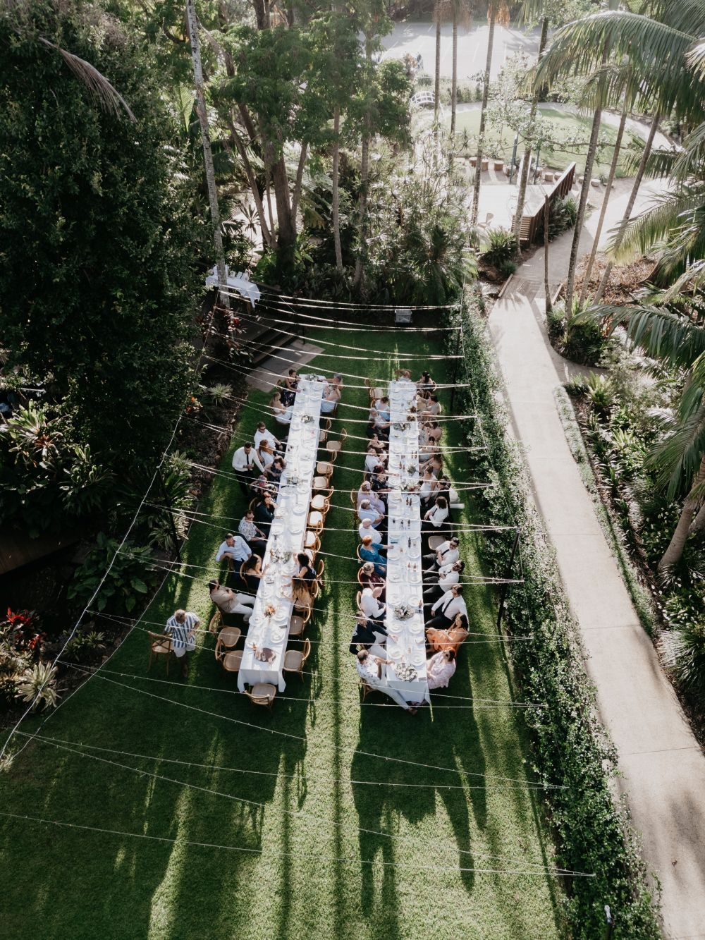 Aerial of Long Lunch at Summerland Farm RS