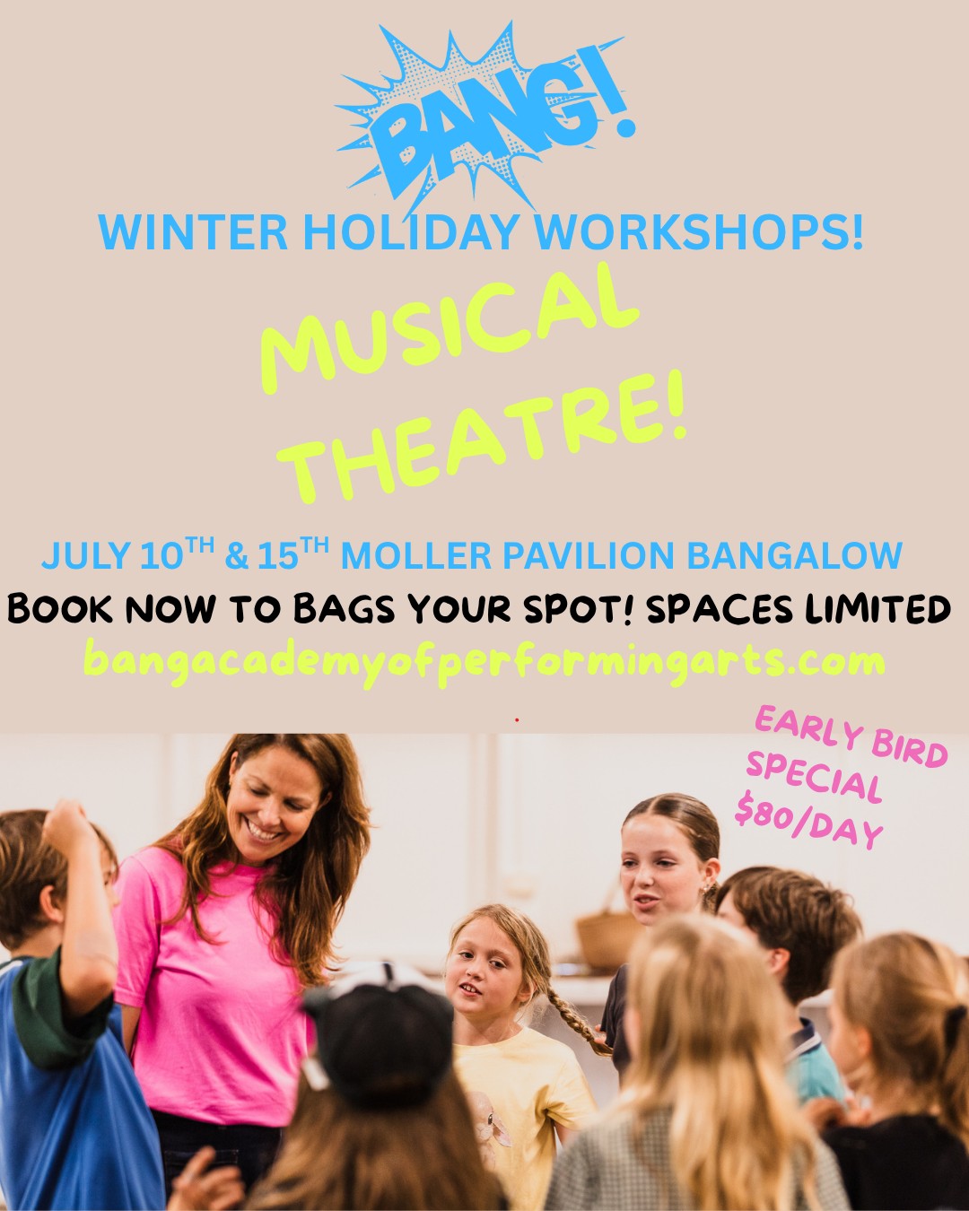 BANG WINTER HOLIDAY WORKSHOPS