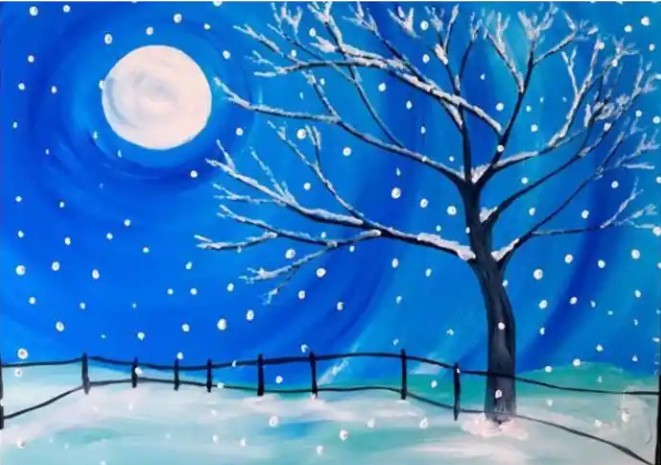 Good Evans Art STudio Winter Tree