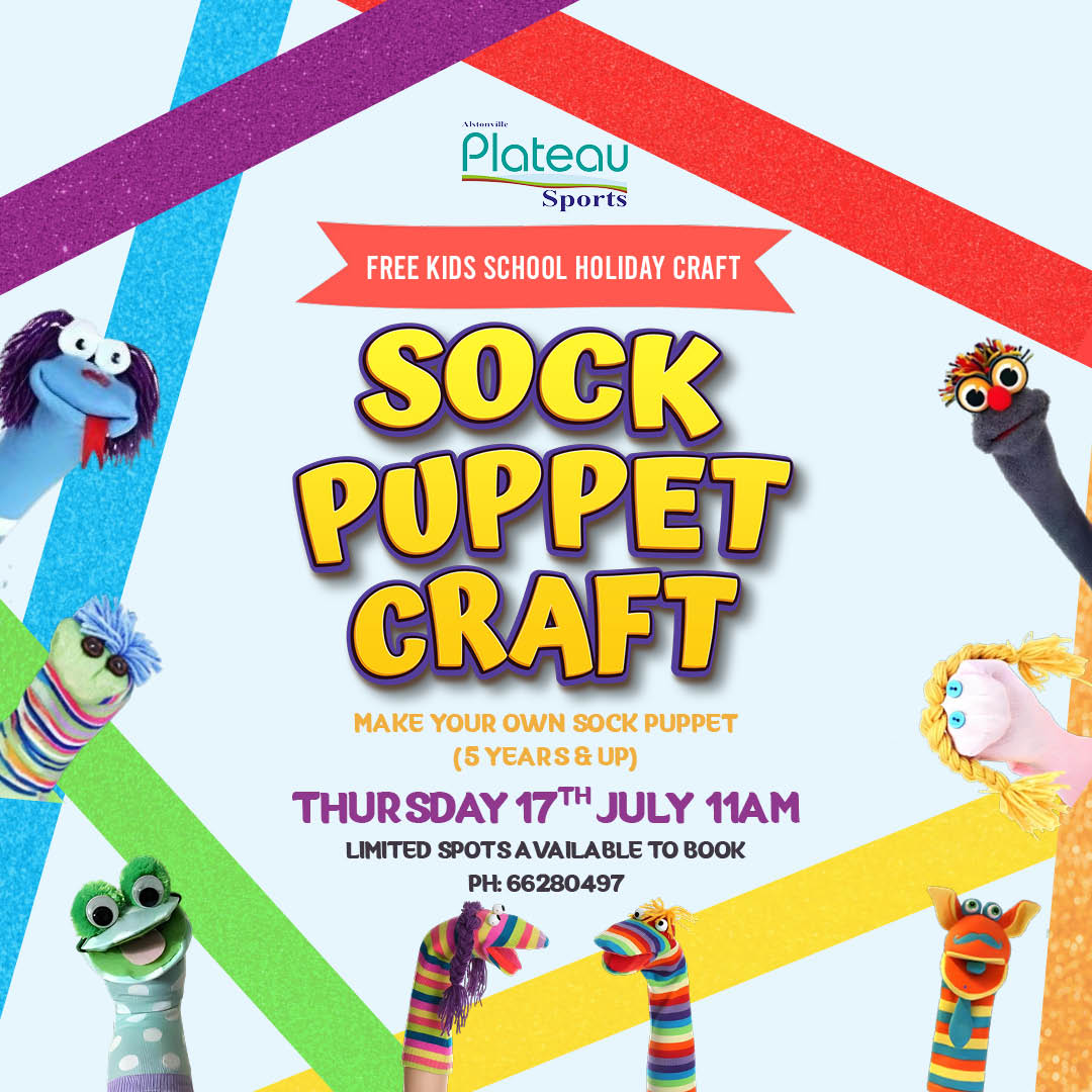 Sock Puppet Craft IG Alstonville Plateau Sports