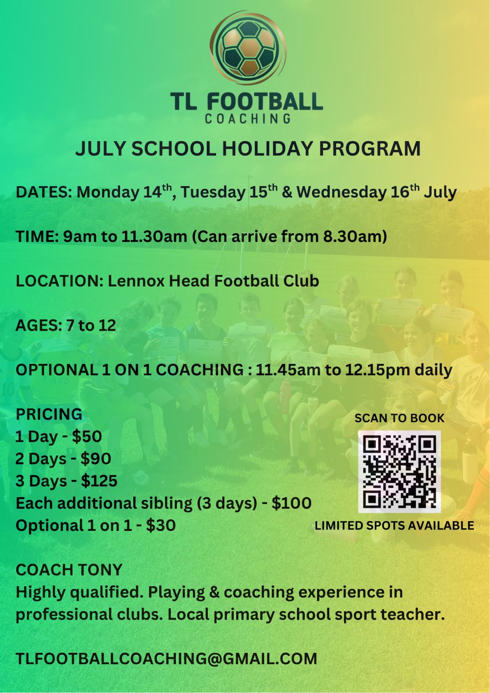 TL Football Coaching Poster