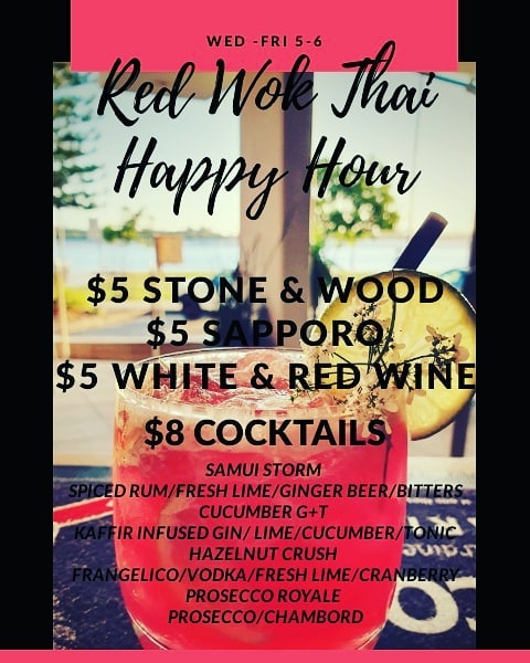 happy hour red wok