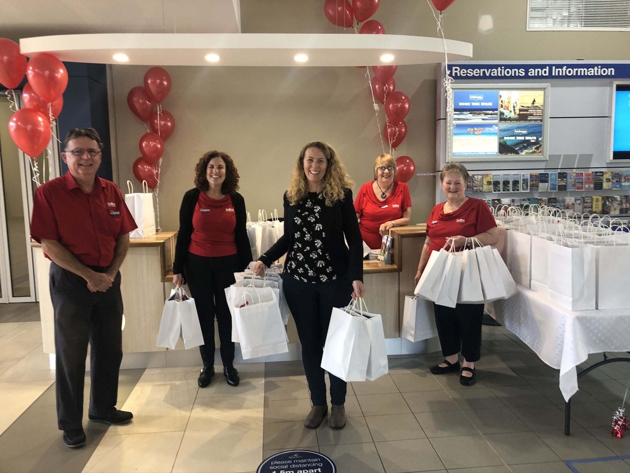 New visitor services desk at Ballina Byron Gateway Airport