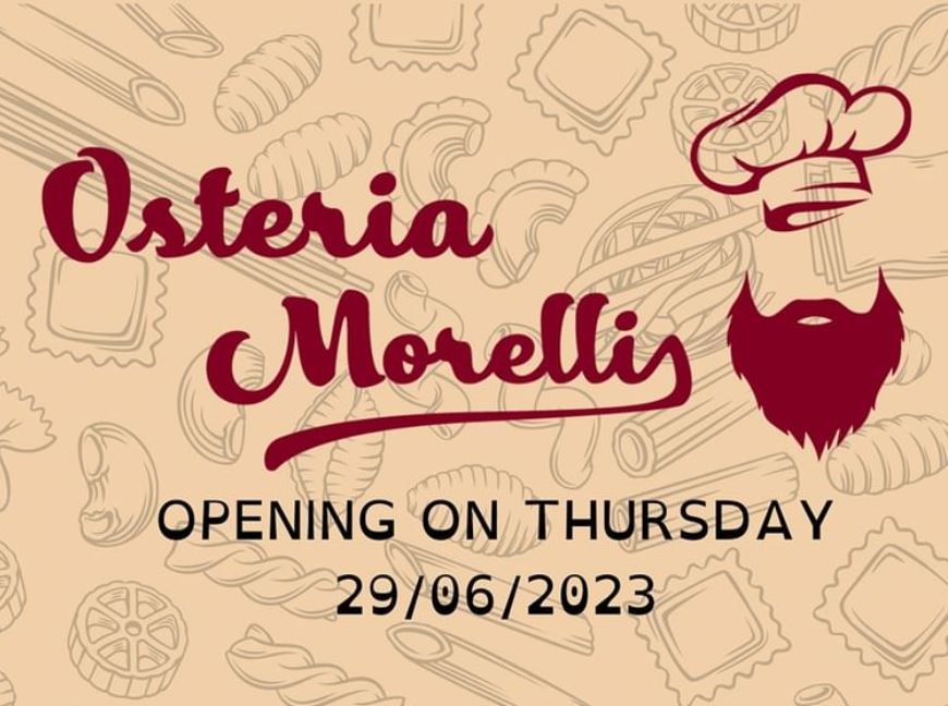 Osteria Morelli opening 29 June
