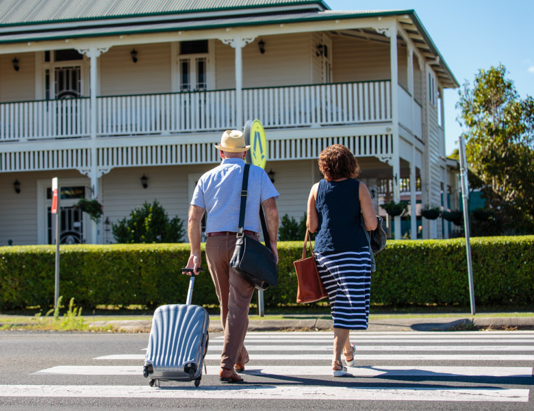 Guests arriving at Riversleigh Guesthouse