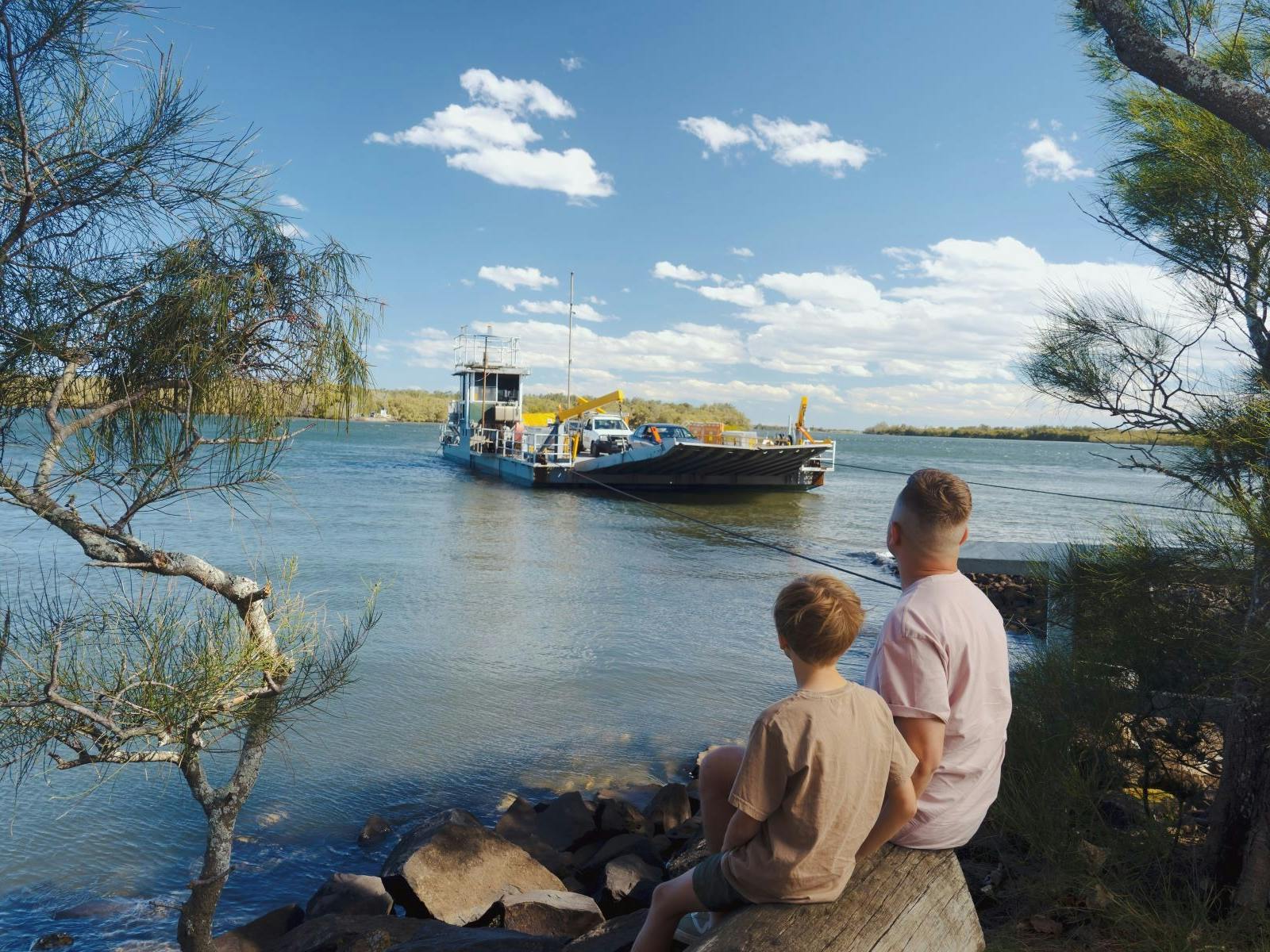 Burns Point Vehicle Ferry to South Ballina then Wardell