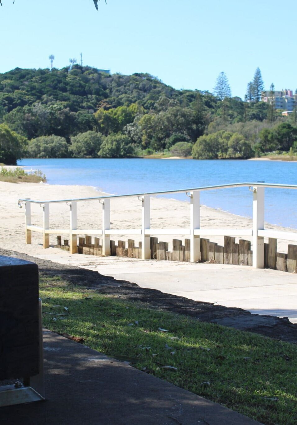 Shaws Bay Access Ramp entry into calm bay